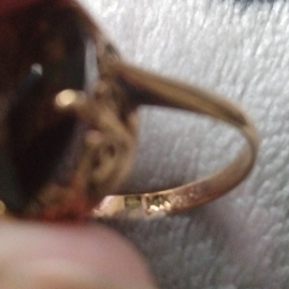 14k yellow gold cocktail ring - Picture 3 of 3